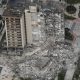 Vista aérea del edificio colapsado. Foto: Agencias.