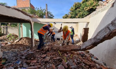 Demolición zona Tres Bocas.