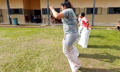 Personas privadas de libertad disfrutaron de los tradicionales juegos del San Juan Ara. Foto: Ministerio de Justicia.