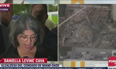 Conferencia de prensa de Daniella Levine Cava, alcaldesa del condado Miami-Dade. Foto: Captura.