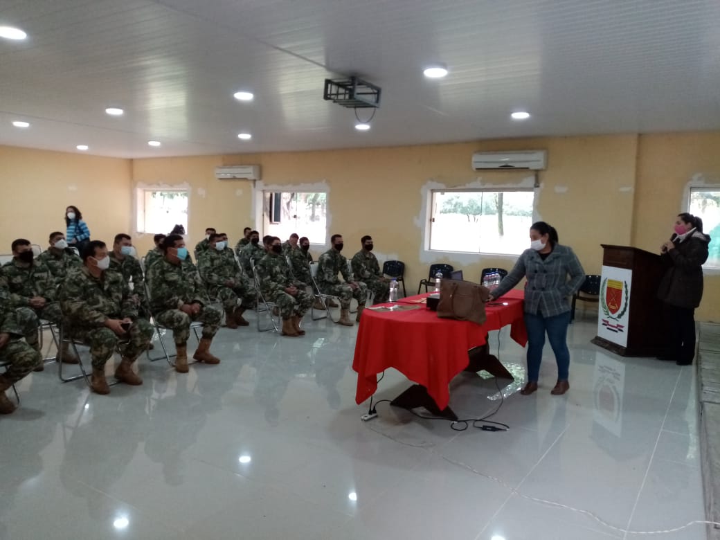 Militares de la División de Infantería participaron del curso. Foto: Gentileza.