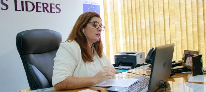 Directora de la Unidad de Políticas de Género de la Justicia Electoral, Cynthia Figueredo. Foto: TSJE.