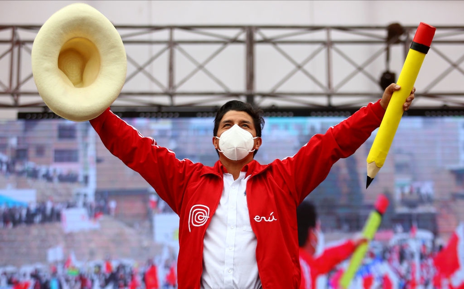 Pedro Castillo, es el nuevo presidente de Perú. Foto: milenio.com