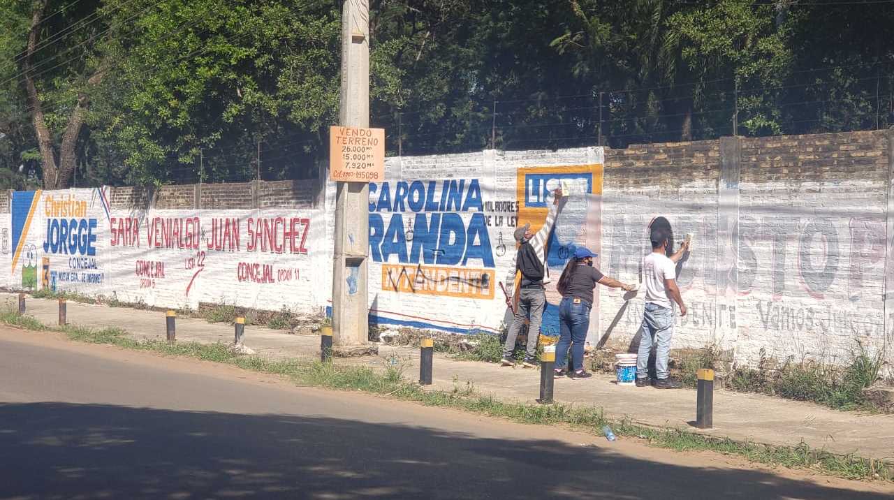 Hasta hoy se permite la propaganda electoral. Foto: Gentileza.