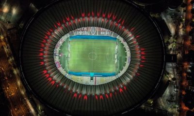 Fotografía aérea tomada con un drone que muestra el estadio Maracaná en Río de Janeiro. (Foto: EFE/Antonio Lacerda)