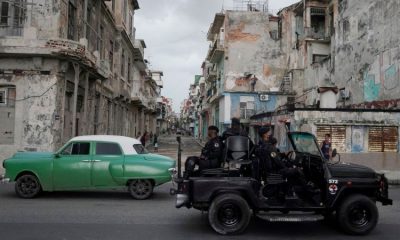 Un sector de La Habana vieja militarizado. Foto: Getty.