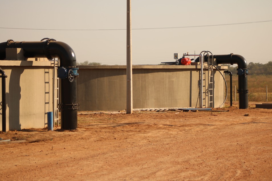 Planta de distribución de agua potable de Essap en el Chaco Central. Foto: Gentileza.