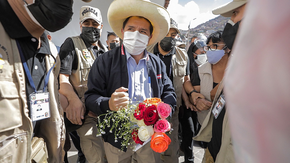 Pedro Castillo niega las acusaciones y dice que se someterá a cualquier investigación. Foto: Télam.