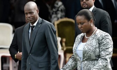 El asesinado presidente de Haití, Jovenel Moïse junto a su esposa, Martine Moïse, que también fue herida en el ataque. Foto: Télam.