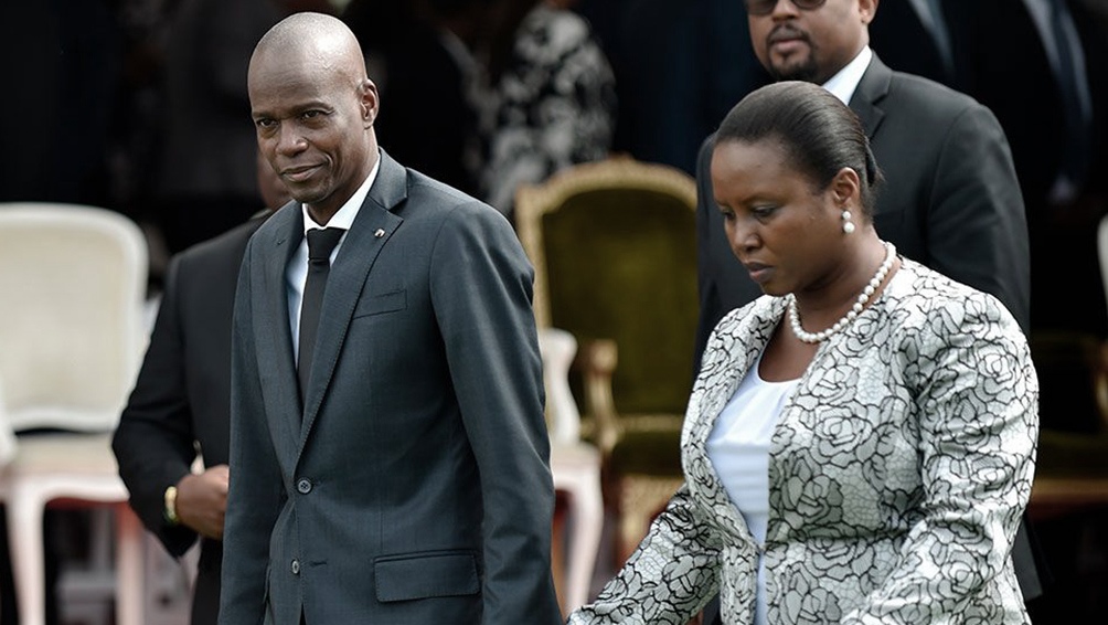 El asesinado presidente de Haití, Jovenel Moïse junto a su esposa, Martine Moïse, que también fue herida en el ataque. Foto: Télam.