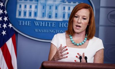 Jen Psaki, vocera de la Casa Blanca. Foto: Télam.