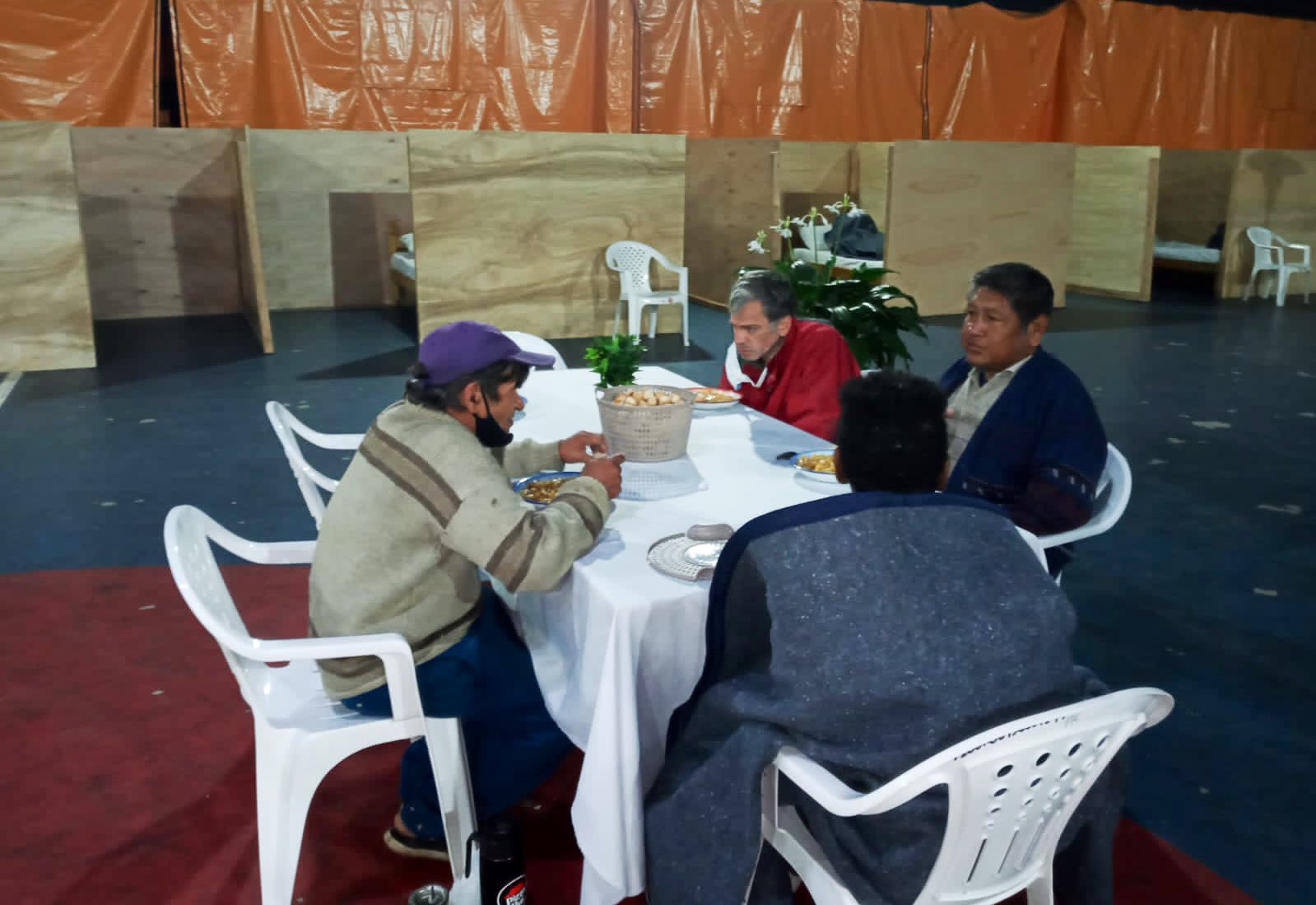 El albergue de la SEN recibió a 26 personas en la última noche. Foto: Gentileza.