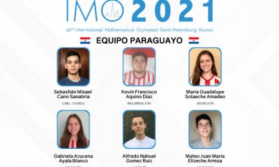 Equipo paraguayo IMO 2021.