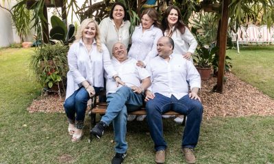 El clan Grütter: Carmen (la matriarca), Karen, Liz, Antonella, Don Antonio (fundador) y Juan. Gentileza.