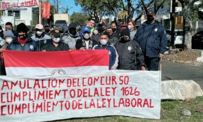 Los guardicárceles se encuentran frente al Ministerio de Justicia.