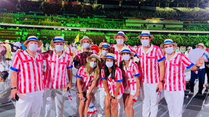 Los atletas se mostraron muy felices. (Comité Olímpico Paraguayo)
