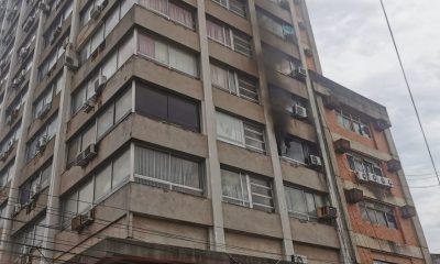 El incendio donde ocurrió el siniestro. (Radio Ñanduti)