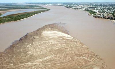 Bajante del río Paraná. Foto: Referencia.