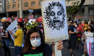 Marcha contra Jair Bolsonaro. Foto: Agencias.