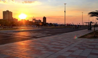 Amanecer en la Costanera de Asunción. Foto: Archivo