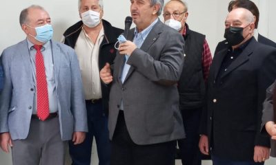 Enrique Duarte, titular de la Unión Industrial Paraguaya (UIP), durante el acto de inauguración de la secretaría de apoyo permanente del Centro de Despachantes del Paraguay, Filial Alto Paraná.