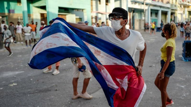 Cuba es un ejemplo del cambio de prioridades de Washington tras las protestas del domingo. Foto: BBC.