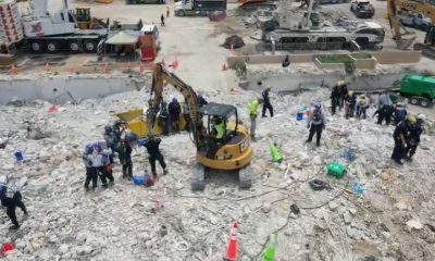 Los equipos de rescate siguen trabajando som descanso para hallar sobrevivientes.