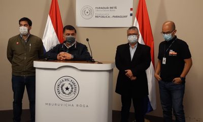 Conferencia de prensa. (Foto Ministerio de Salud)