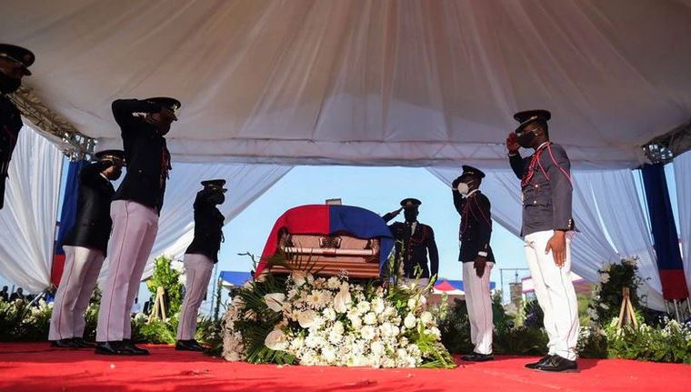 Funeral del presidente haitiano. Foto: Infobae.