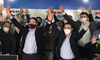 Cuando en conferencia de prensan anunciaban a Nakayama como candidato. (Foto Gentileza).