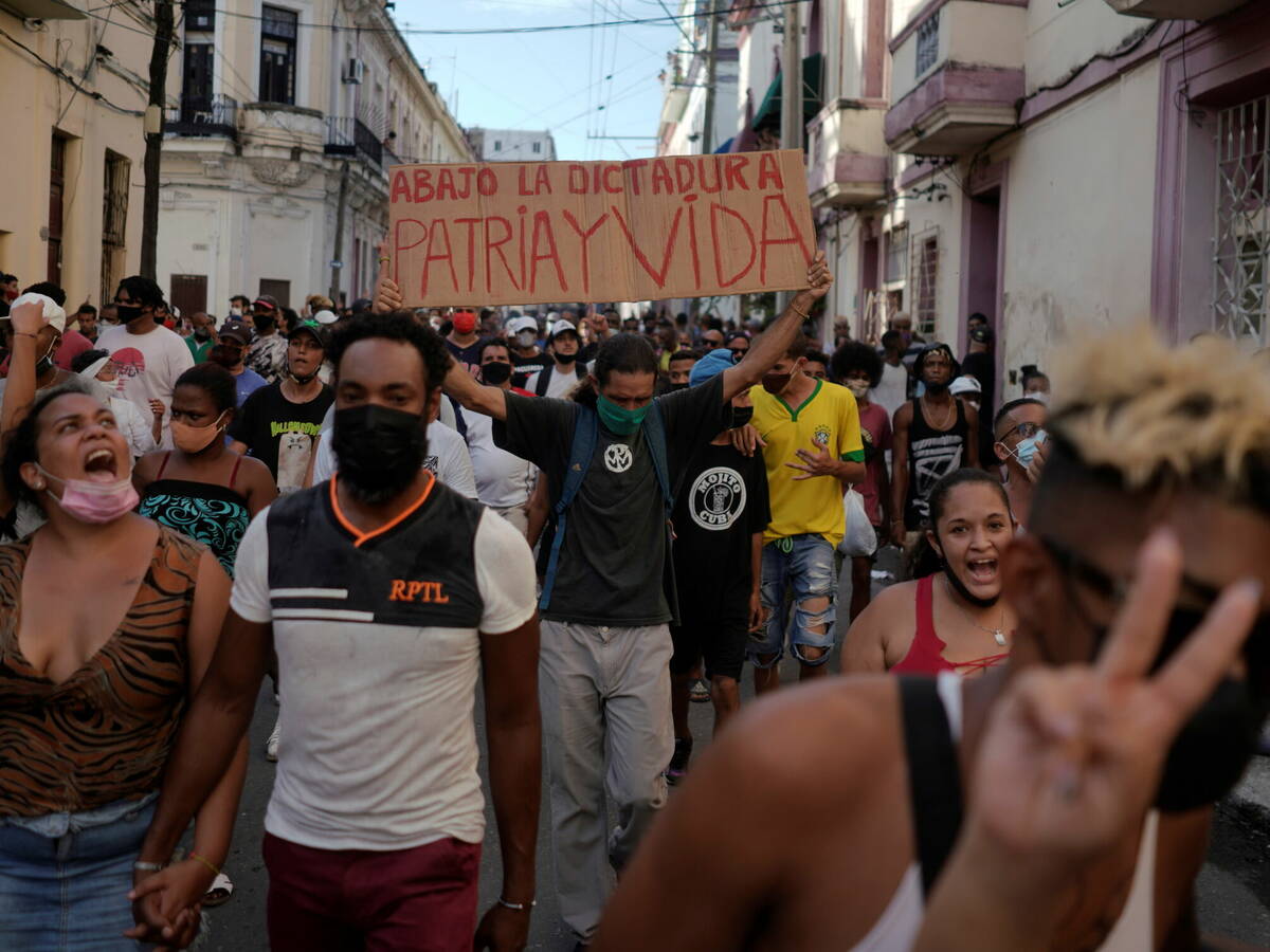Cuba vivió este domingo protestas inéditas en su historia reciente. Foto: elconfidencial.com