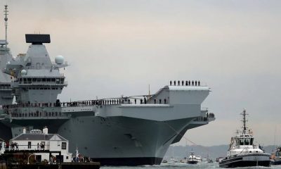 El portaaviones de la Royal Navy, HMS Queen Elizabeth. Foto: Archivo.