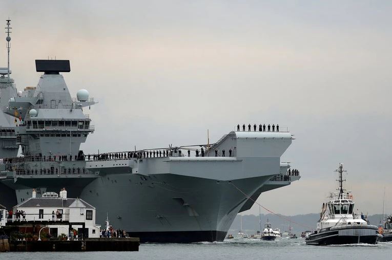 El portaaviones de la Royal Navy, HMS Queen Elizabeth. Foto: Archivo.