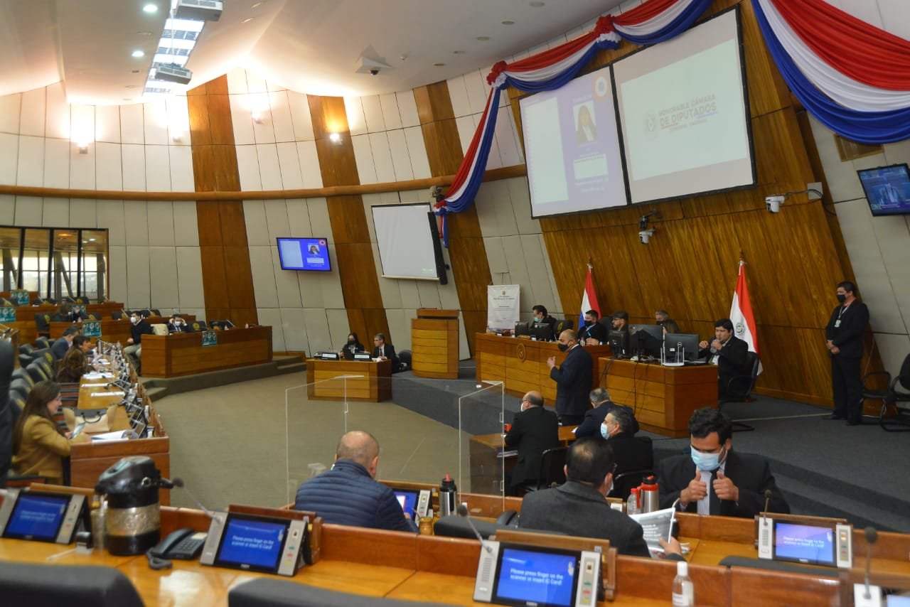 Sesión en la Cámara de Diputados. (Foto Diputados).