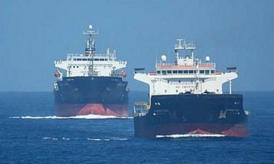 Buques de Irán e Israel en el Estrecho de Omán. Foto: Getty.