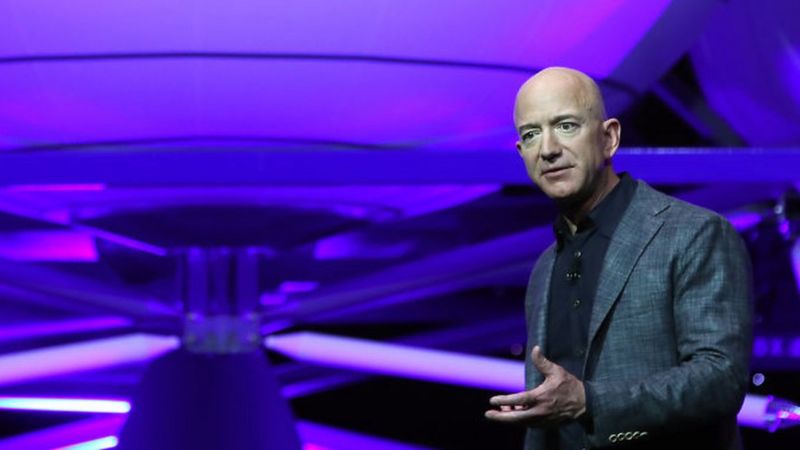 El fundador de Amazon y de la compañía espacial Blue Origin, Jeff Bezos. Foto: Getty.