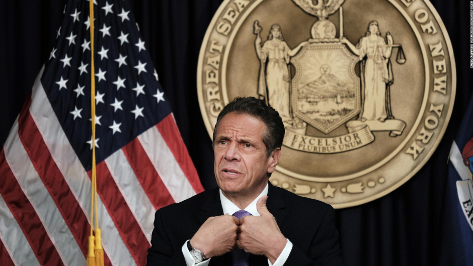 Andrew Cuomo, gobernador renunciante de Nueva York. Foto: CNN.