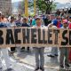 Trabajadores de la industria petrolera piden intervención por sus derechos humanos a la comisionada Michelle Bachlet. Aquí en Caracas el 18 de junio de 2019. Picture Aliance.