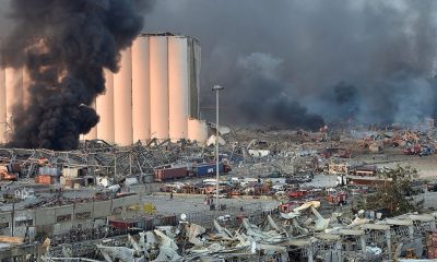 Explosión en el puerto de Beirut. Foto: Télam.