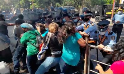 Incidentes frente a Mburuvicha Róga. (Captura vídeo)