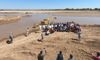 Celebran entrada ininterrumpida de aguas en el Pilcomayo. (Foto IP).