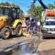 Arreglo de colector de red cloacal en Fernando de la Mora. Foto: Essap.