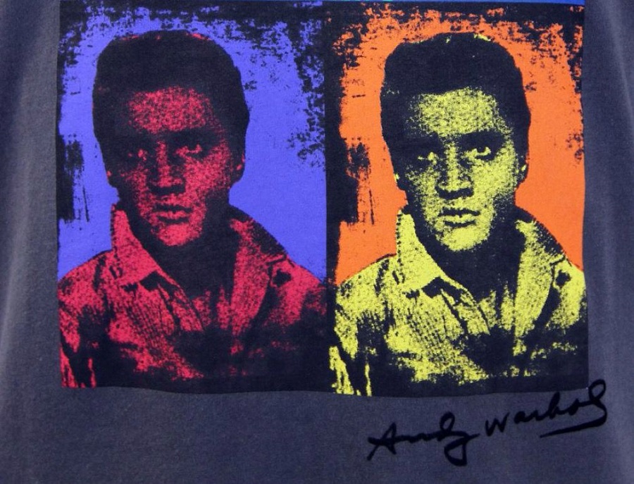 Elvis Presley, versión de Andy Warhol para t-shirt.