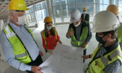 El conjunto de 5 torres escalonadas tendrá amplios sectores para la atención al público y también para las oficinas de los funcionarios. Foto: Gentileza.