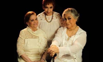 María Elena Sachero, Margarita Irún y Hedy González Frutos en "Verbo". Cortesía