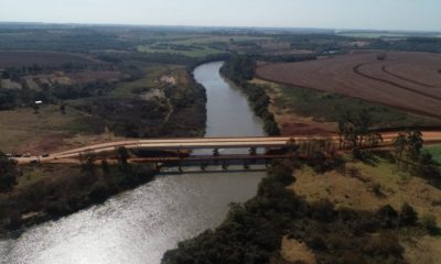 La estructura ya luce sobre el río Monday. (MOPC)