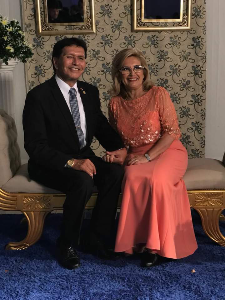 Senadora Hermelinda Alvarenga y su esposo, Dionisio Ortega. (Foto Gentileza)