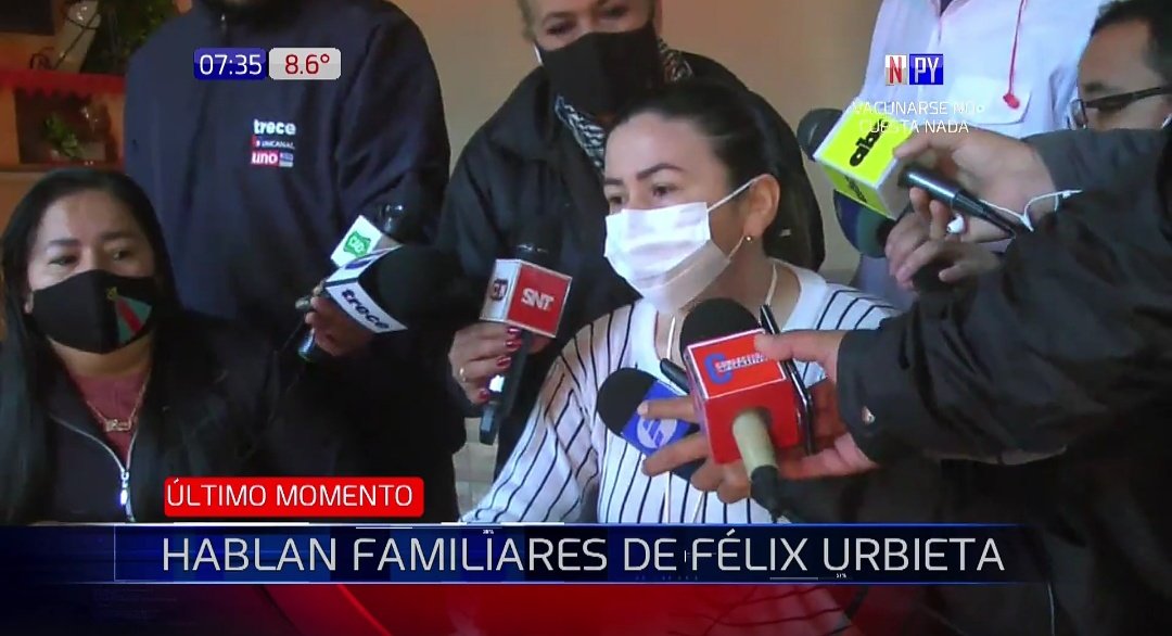 Hijas de Félix Urbieta, conferencia (Foto Captura video).