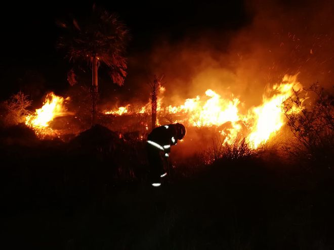 Incendios forestales, aún siguen activos en varios departamentos. Foto: Gentileza.