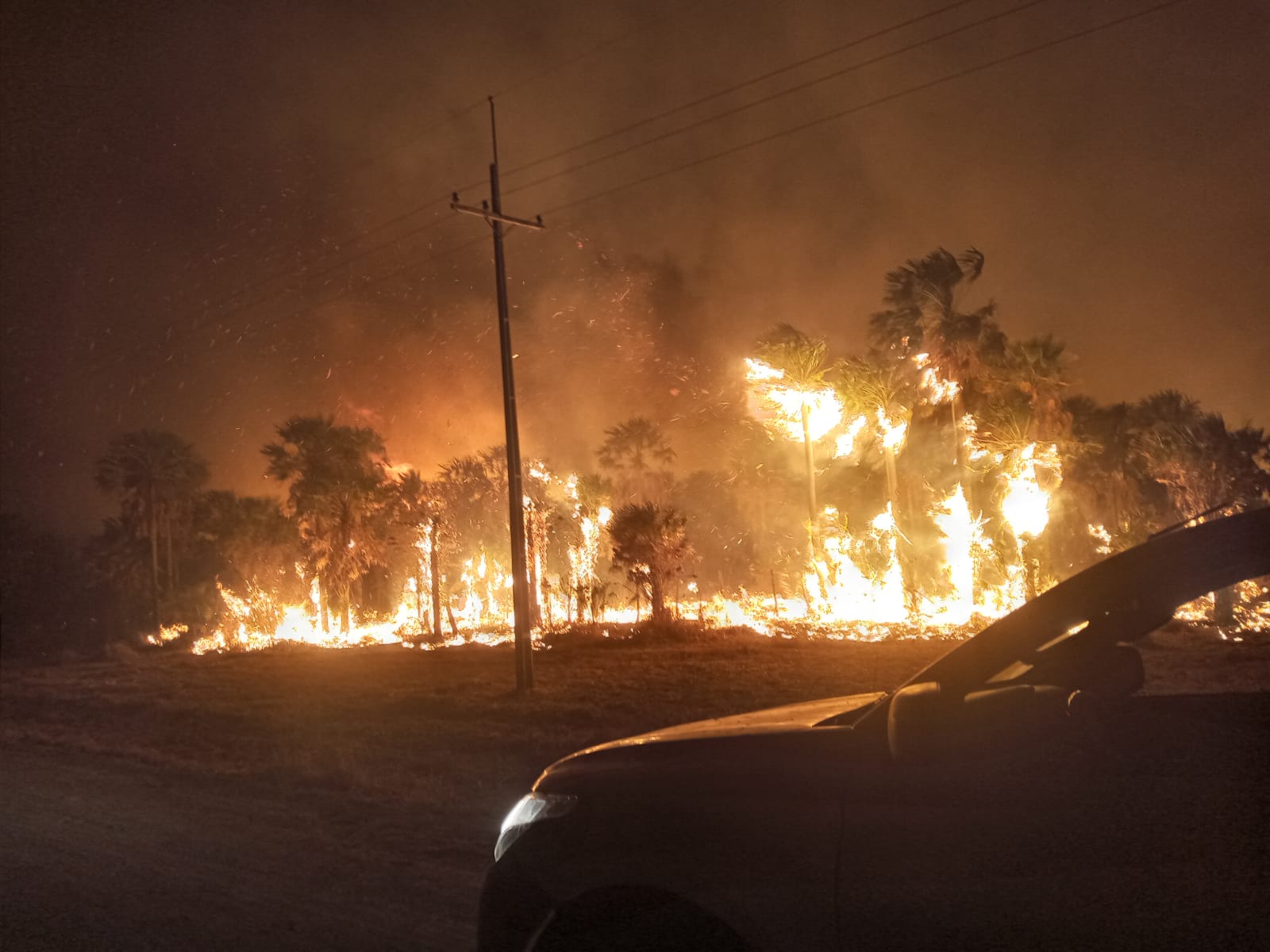 Incendios se generaron en todo el país. (Foto Gentileza).